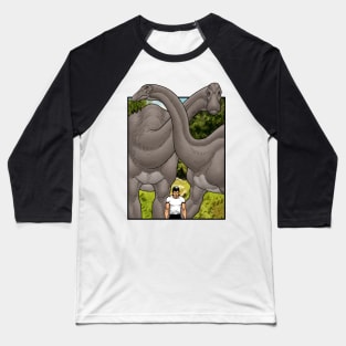 Brontosaurus Baseball T-Shirt